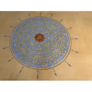 Aniqa Fatima, 20 x 20 Inch, 24 Karat GoldLeaf On Gouache On Paper, AC-ANF-033 Aniqa Fatima, 20 x 20 Inch, 24 Karat GoldLeaf On Gouache On Paper, AC-ANF-033